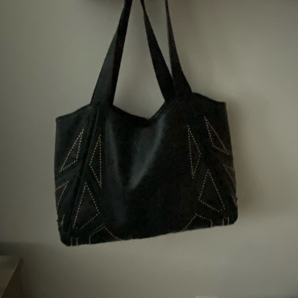 Buckle leather purse